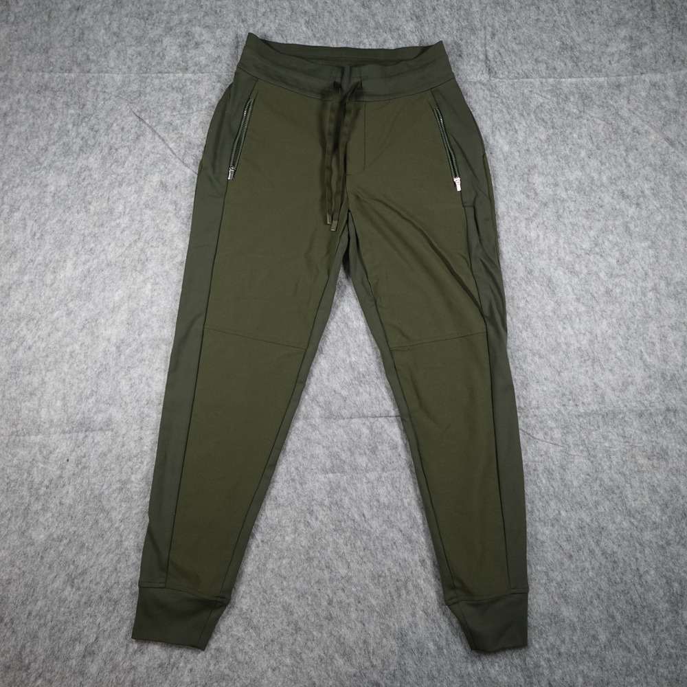 Athleta Pant Women 4 Green Headlands Hybrid Trek Jogger‎ Cargo Zipper Athleisure